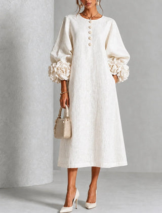 Delphine™ Floral Button-Down Midi Dress